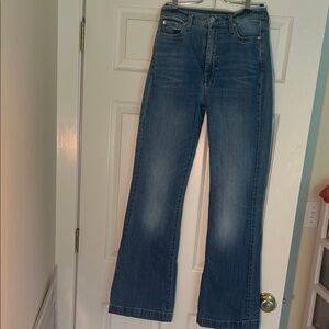 7 For All Mankind Blue Boot Cut Jeans